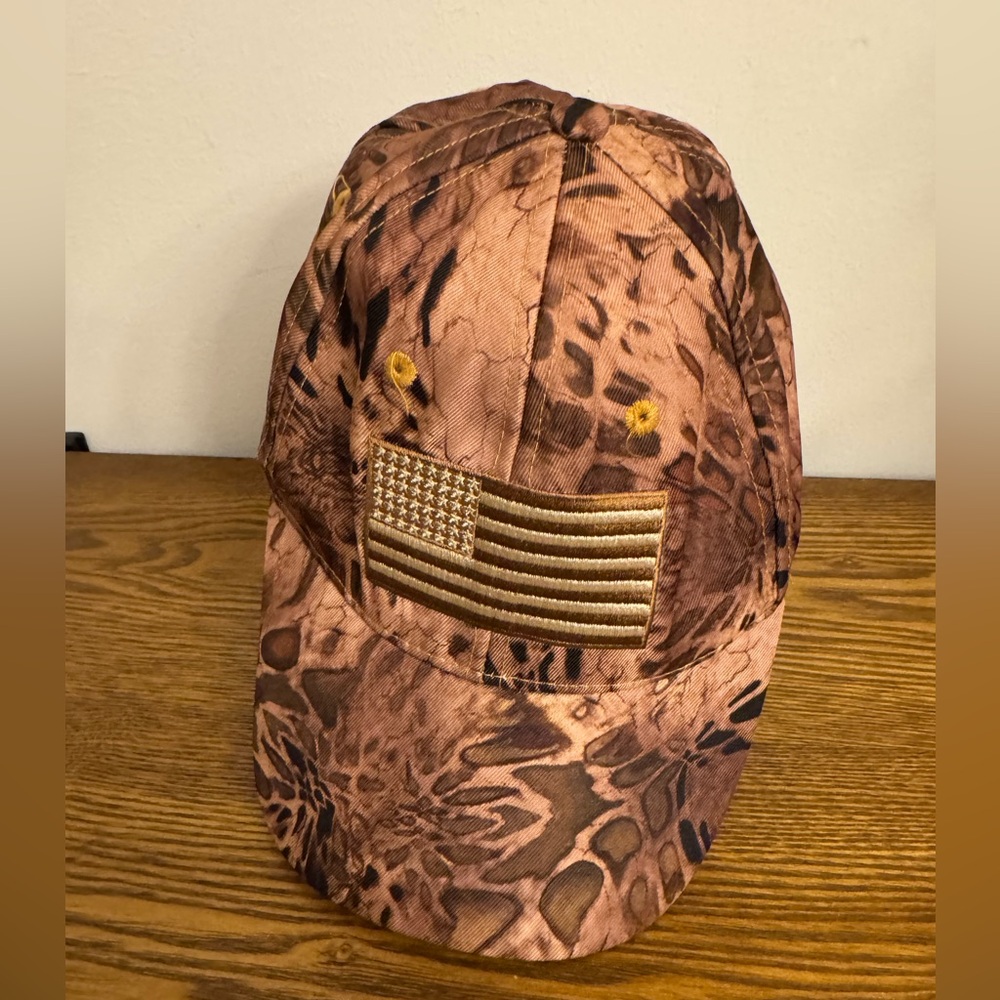 Pugs Camo American Flag Unisex Baseball Cap